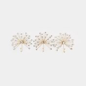 Set de perchero para pared con piedras x 3 unidades
