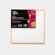 Panel de 30 x 30 cm arte fluido con borde MDF