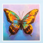Kit de pintura de diamantes mariposa multicolor