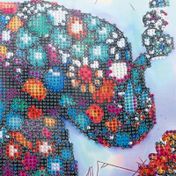 Kit de pintura de diamantes elefante floral
