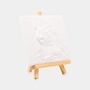 Set de pintura en yeso con caballete venado