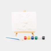 Set de pintura en yeso con caballete conejo