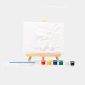 Set de pintura en yeso con caballete elefante