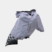 Impermeable para mascota talla L gris