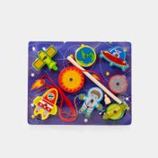 Juego infantil para enhebrar espacio x 8 piezas