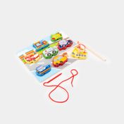 Juego infantil para enhebrar vehículos x 8 piezas