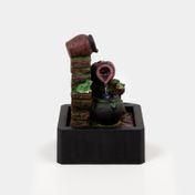 Fuente decorativa de 27.6 cm ranas con vasijas y luz led