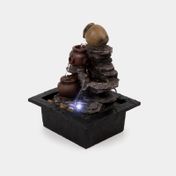 Fuente decorativa de 26.5 cm jarrones con luz
