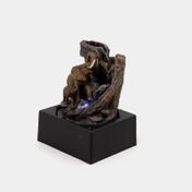 Fuente decorativa de 25.5 cm elefantes con luz