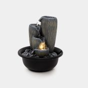 Fuente decorativa de 24 x 20.5 cm jarrones y luz