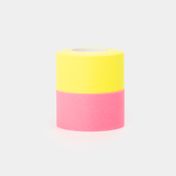 Rollo de notas adhesivas 25 mm x 50 m para dispensador x 2 colores