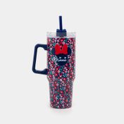 Termo de 1165 ml en acero inoxidable con pitillo Minnie Mouse