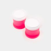 Recipiente apilable para alimentos x 2 unidades, fucsia