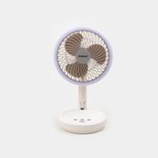 Ventilador mini de 8" y 3 velocidades con luz led