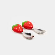 Set de cubiertos fresas x 2 piezas