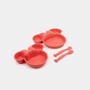 Set de vajilla infantil Minnie Mouse rosado x 4 piezas