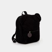 Morral infantil Back Pack de 27 cm con orejas, negro
