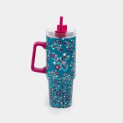 Termo de 1165 ml acero inoxidable con pitillo Mickey