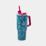 Termo de 1165 ml acero inoxidable con pitillo Mickey