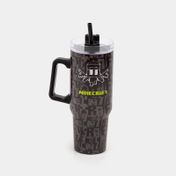 Termo de 1165 ml acero inoxidable con pitillo Minecraft