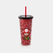 Vaso de 685 ml con pitillo Súper Mario