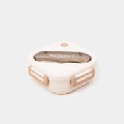 Portacomidas de 1300 ml + recipiente de 330ml y cubiertos, beige