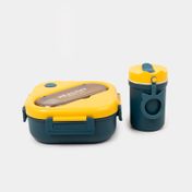 Portacomidas de 1300 ml + recipiente de 330ml y cubiertos, verde
