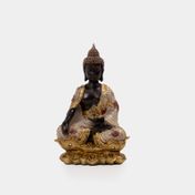 Figura de 26 cm buda meditando con flor de loto