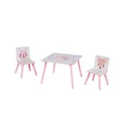 Mesa infantil de 43.5 x 60 cm con 2 sillas