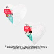 Lienzo de 30 cm corazón flores (surtido)