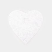 Lienzo de 30 cm corazón flores (surtido)
