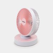 Ventilador mini Kingshan de 6" y 3 velocidades, rosado