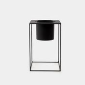 Soporte metálico de 25 cm con maceta