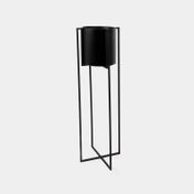 Soporte metálico de 70 cm con maceta