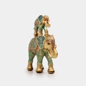 Figura de 23 cm elefante con hijo