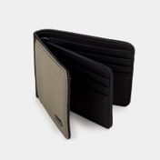 Billetera para caballero Life Style, verde oscuro con negra