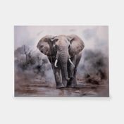 Cuadro decorativo de 60 x 80 cm elefante