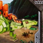 Set de bloques x 611 piezas Stegosaurus