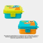 Portacomida de 8.5 x 19.5 cm con 2 niveles (surtido)