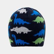 Gorro infantil de dinosaurios de 22 cm, azul oscuro