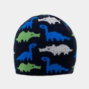 Gorro infantil de dinosaurios de 22 cm, azul oscuro
