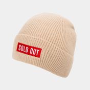 Gorro "Sold out" de 21 cm, beige