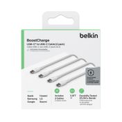 Set de 2 cables USB-C a USB-C de 1 m, blanco