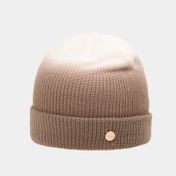Gorro degrade de 23 cm, café con blanco