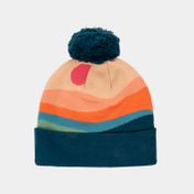 Gorro multicolor de 26 cm con pompón
