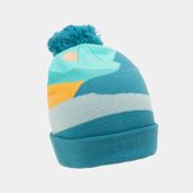 Gorro azul de 29 cm con pompón