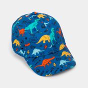 Gorra infantil diseño de dinosaurios, azul