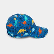 Gorra infantil diseño de dinosaurios, azul