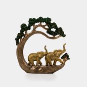 Figura de 21 cm elefantes con árbol