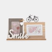 Portarretrato para 2 fotos SMILE con bicicleta